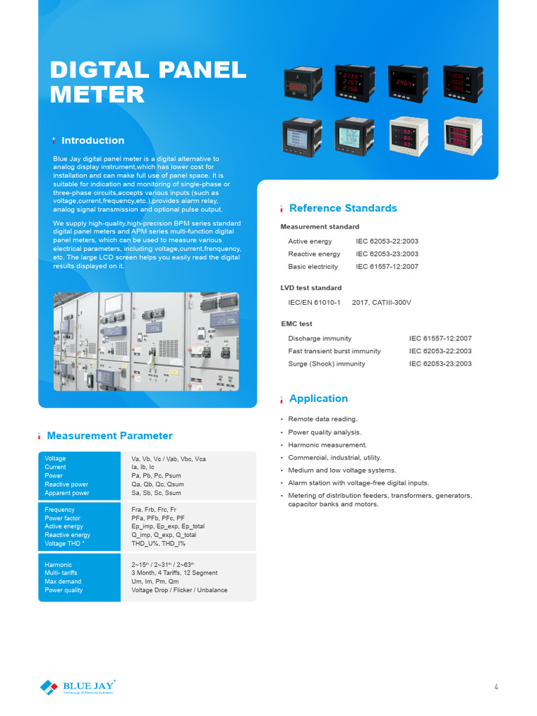 Advanced Multi-Function Panel Meters | PDF | Ac Power | Electrical ...