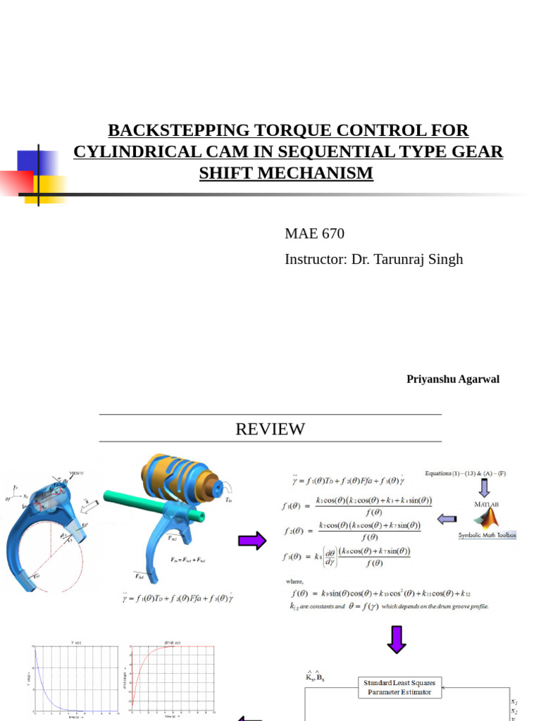Backstepping Torque Control for Gear Shifting | PDF | Applied Mathematics
