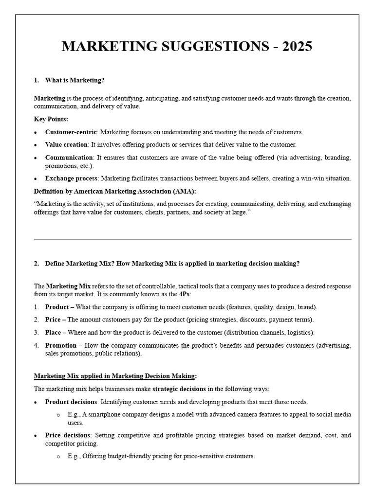 Marketing Suggestion | PDF | Pricing | Brand
