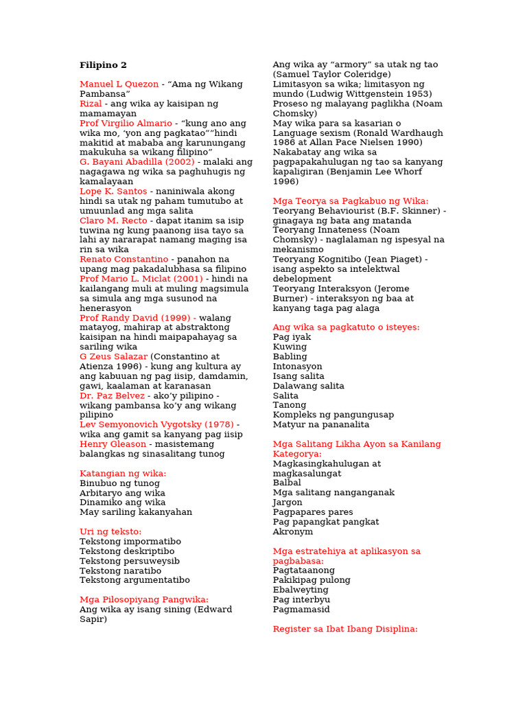 Filipino Language and Community Development | PDF | Social Media ...