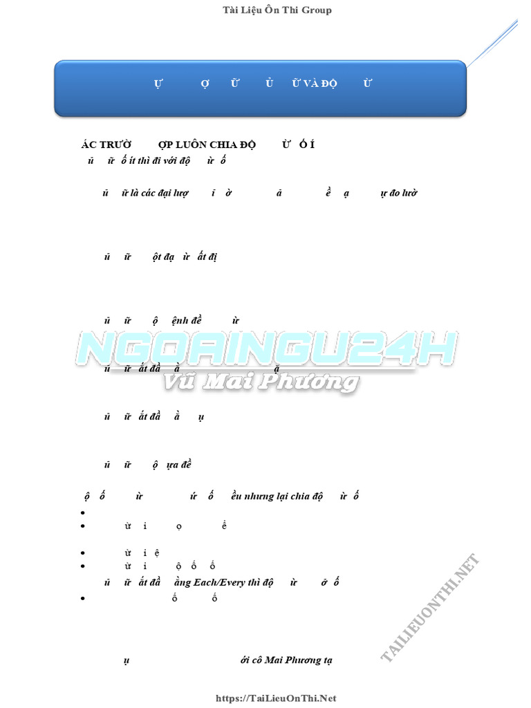 S Hòa HợP Gi A CH NG Và ĐộNg Từ | PDF