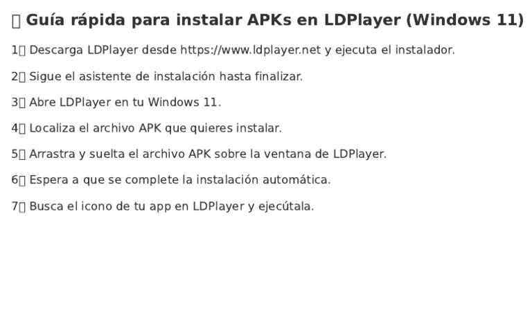 Guia Instalar Apks Ldplayer | PDF