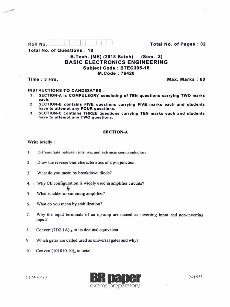 BEE (3rd) May2020 | PDF