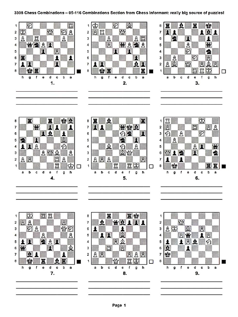 Combinations of Chess | PDF