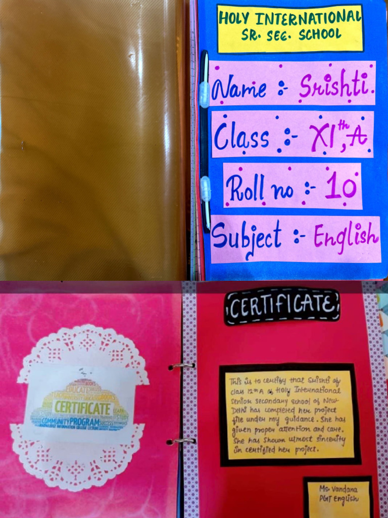 English Project File | PDF