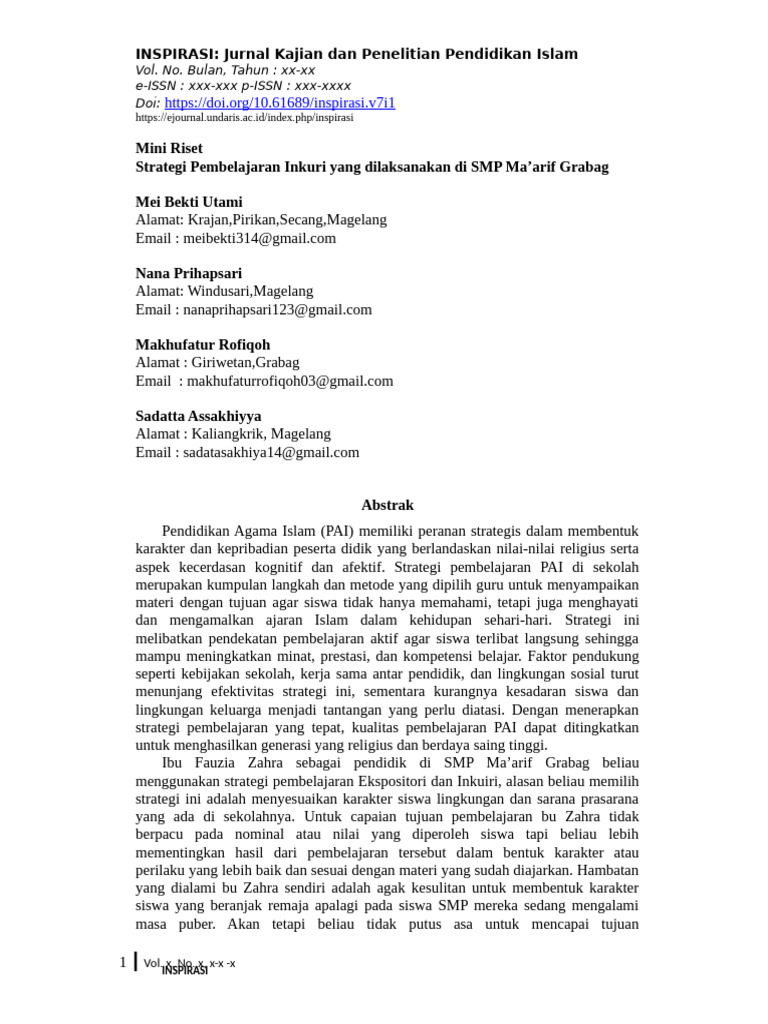 Mini Riset | PDF