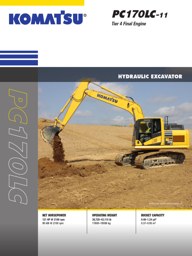 Komatsu PC170LC-11 Excavator Specs | PDF | N Ox | Exhaust Gas
