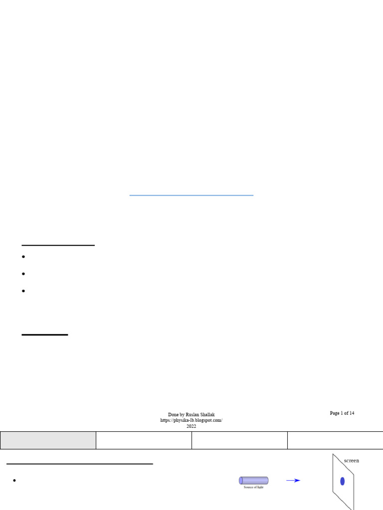 SE3 LS Physics Chapter 13 Wave Aspect of Light. Diffraction 2022 | PDF ...
