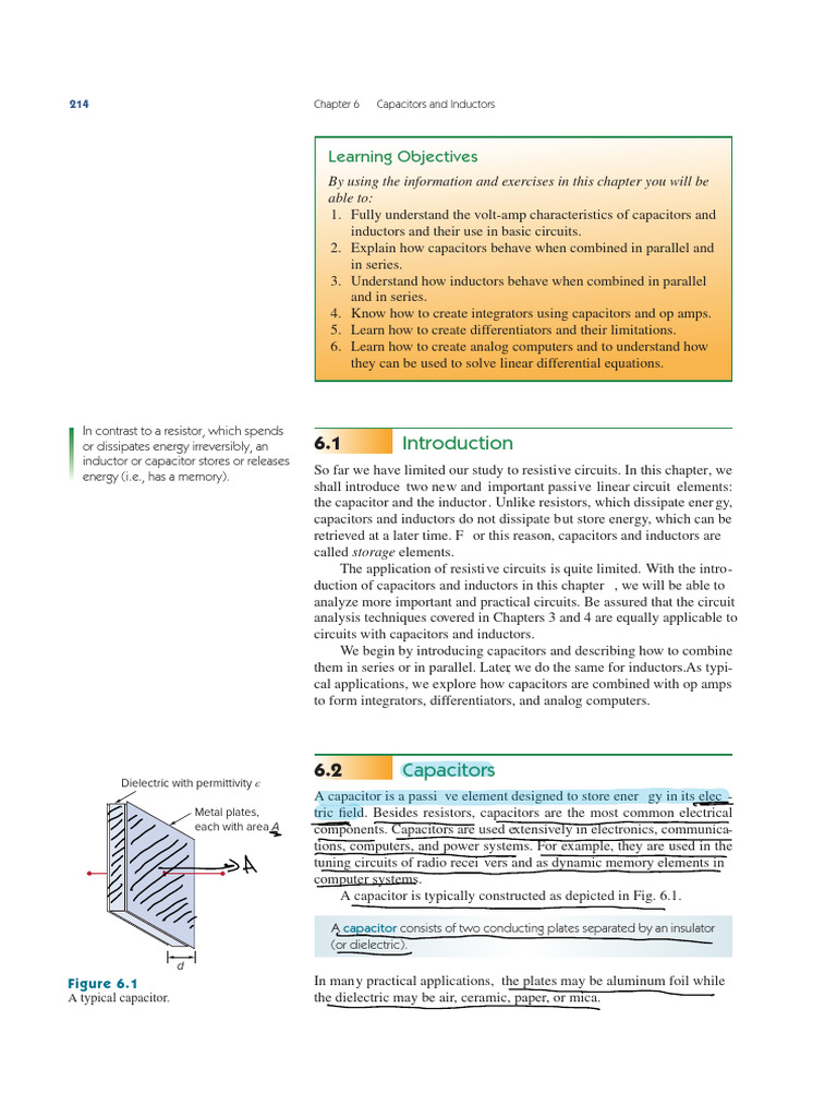 Capacitors and Inductors Overview | PDF | Capacitor | Capacitance