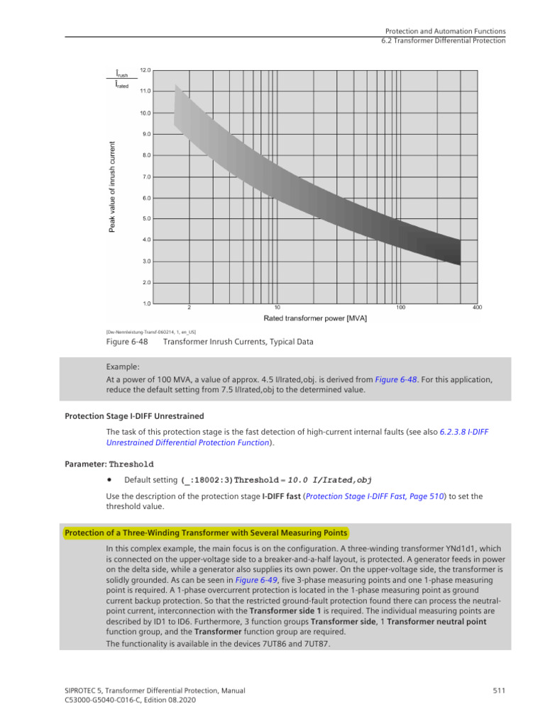 7UT82 Relay Configuration Manual | PDF | Transformer | Electromagnetism