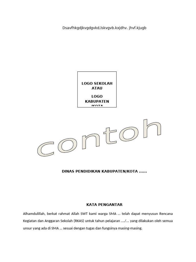 Contoh Rkas | PDF