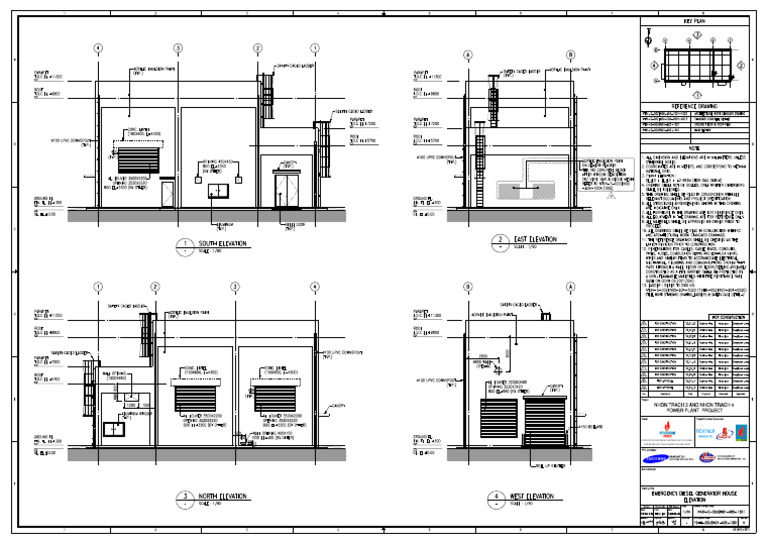 Nt34-S-00ubn01-A05-1301 r8 Emergency Diesel Generator House Elevation | PDF