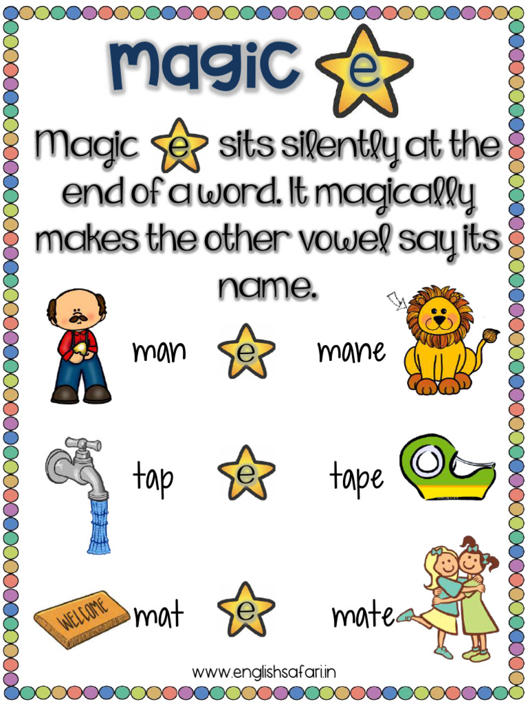 Magic 'E' Words Worksheets | PDF | Written Communication | Writing