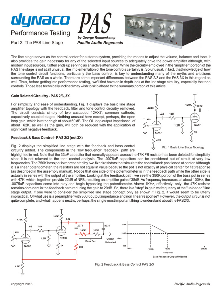 PAS Line Stage Performance Insights | PDF | Amplifier | Resistor