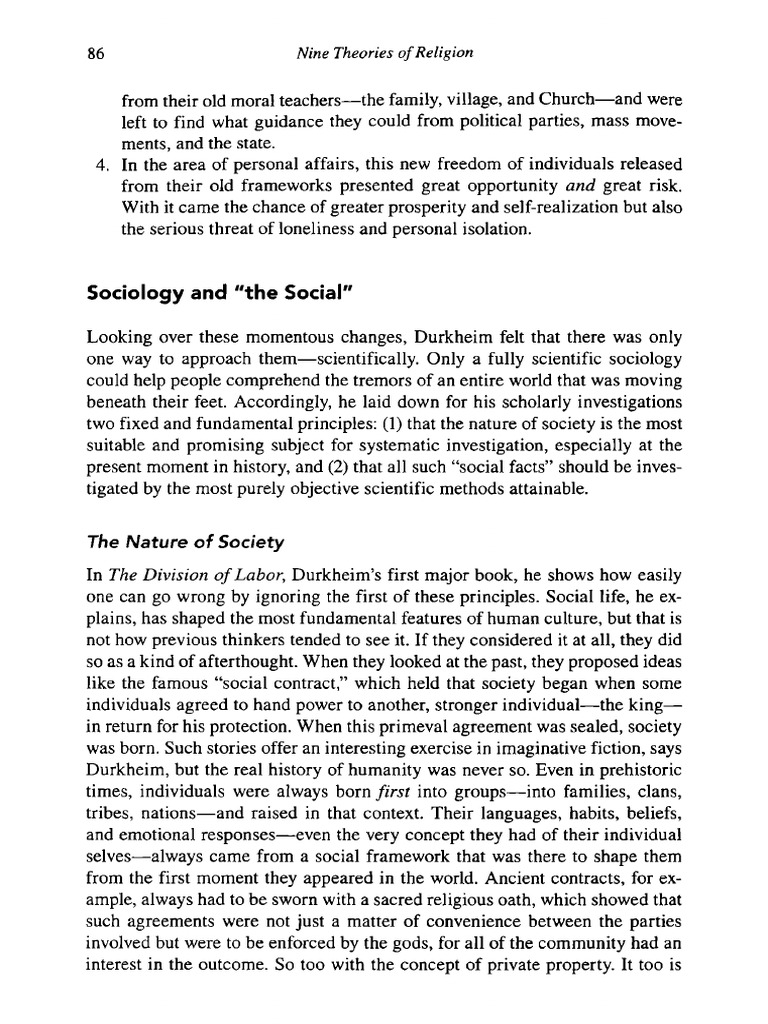 Nine Theories of Religion Overview | PDF | Émile Durkheim | Supernatural