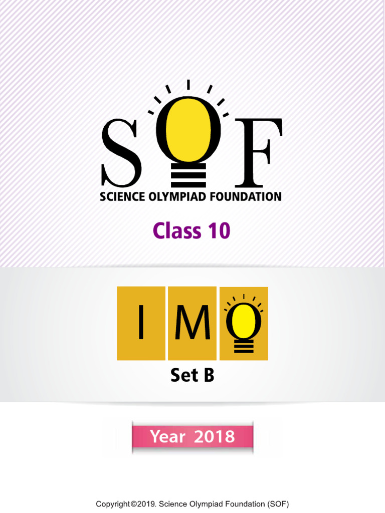 IMO Class 10 Set B Level 1 Questions | PDF | Triangle | Area