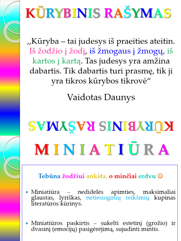 Miniatiura Kurybinis Rasymas 6a 6b 3 | PDF