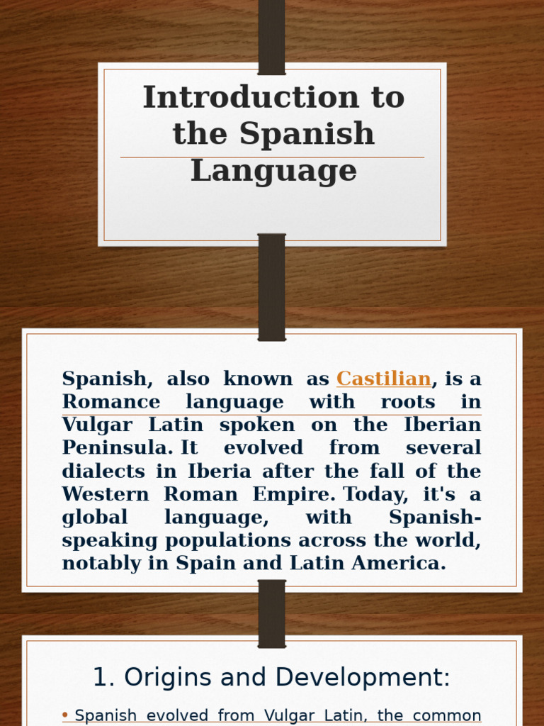 Overview of the Spanish Language | PDF | Spanish Language | Grammatical ...