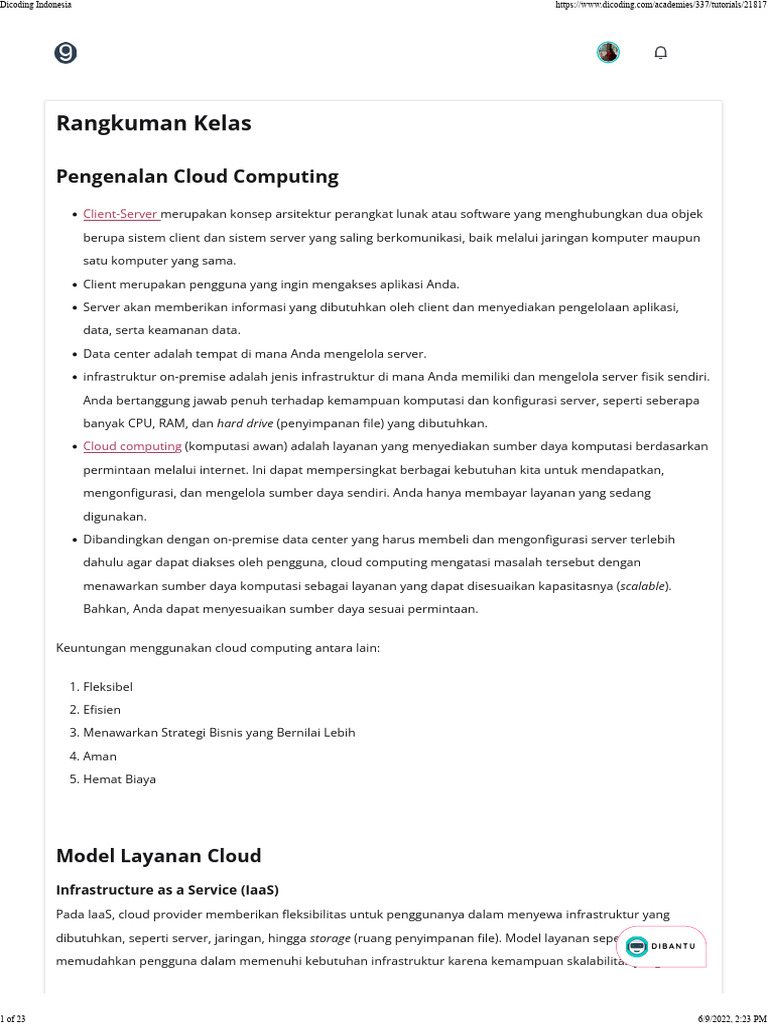 Dasar-Dasar Google Cloud Computing | PDF