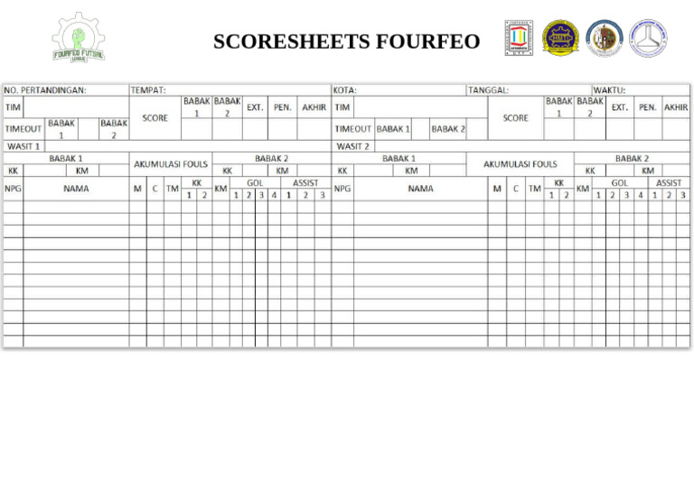 Score Sheet | PDF
