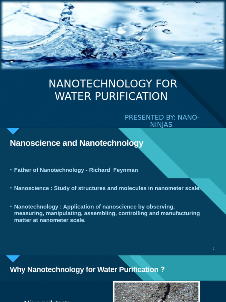 Nanotechnology in Water Purification | PDF | Nanotechnology | Nanomaterials