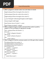 Class 9 Python Programs Guide | PDF | Fahrenheit | Computer Programming