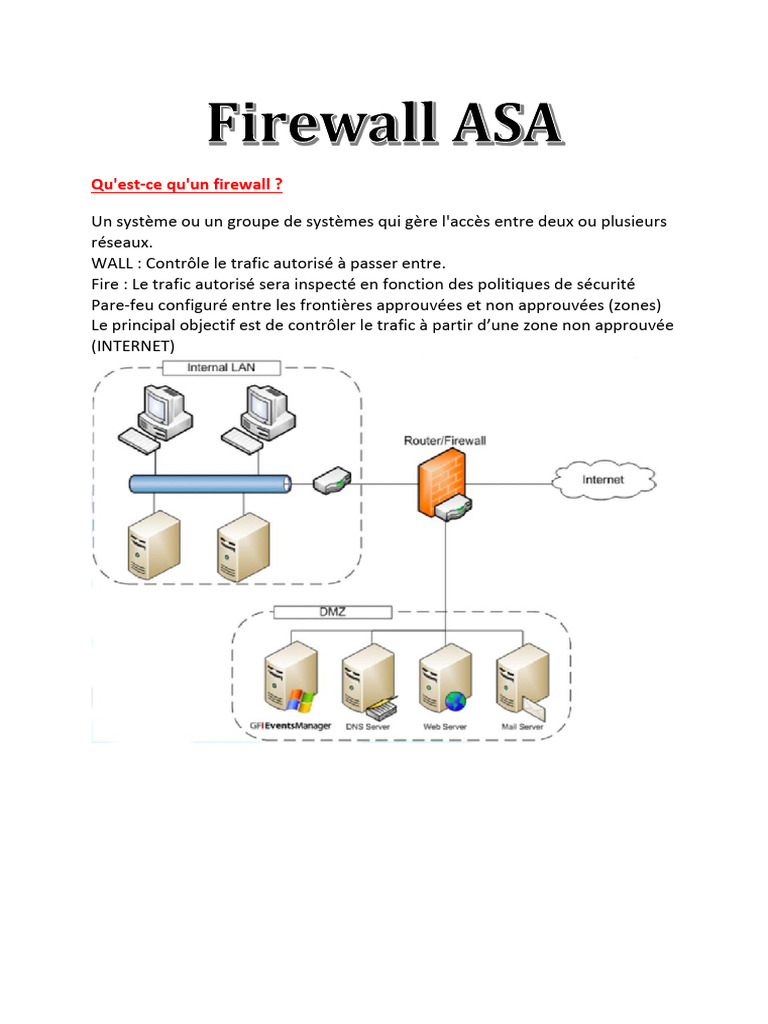 Configuration et Gestion des Firewalls | PDF | Routage | Protocole de ...
