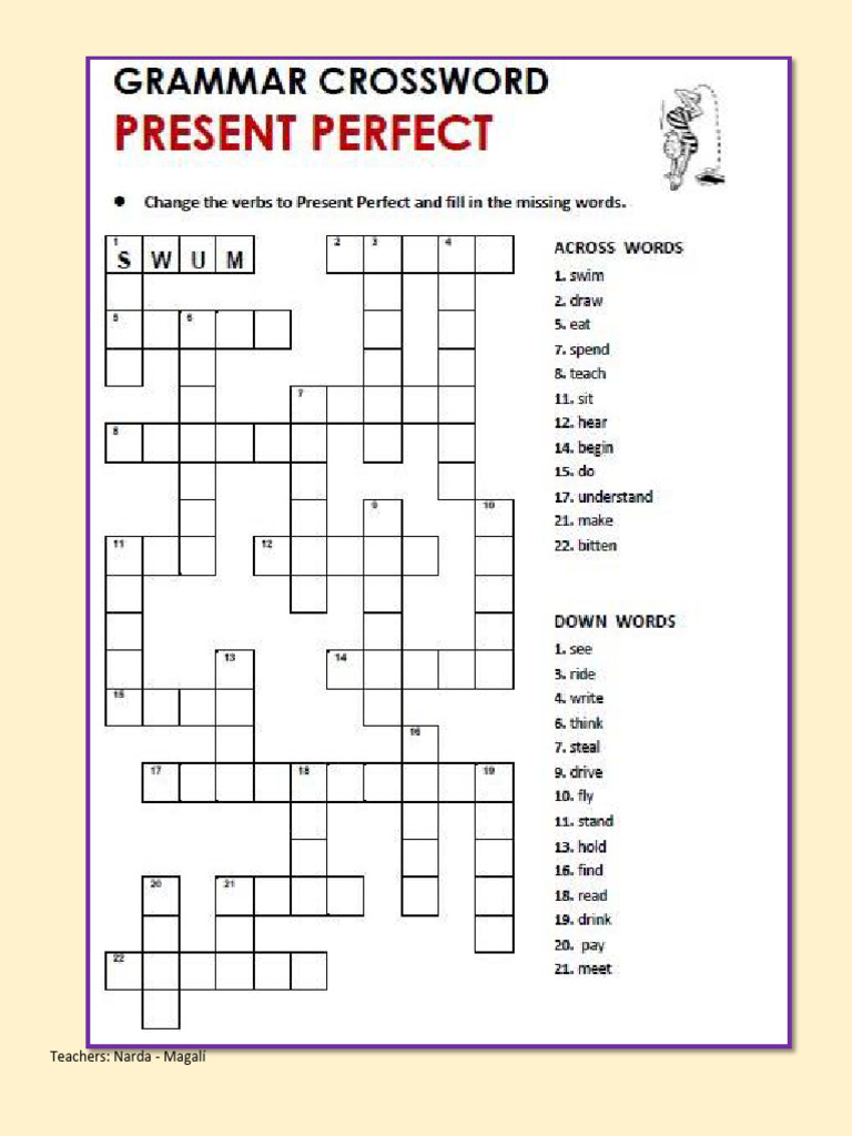 English Activity #2 - Present Perfect Tense | PDF