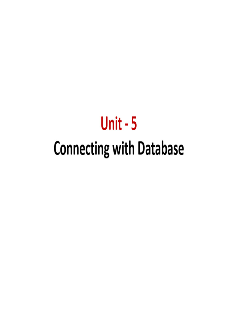 Database Connectivity with Python | PDF | Databases | Sql