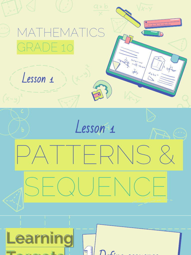 Grade 10 Patterns and Sequences Guide | PDF