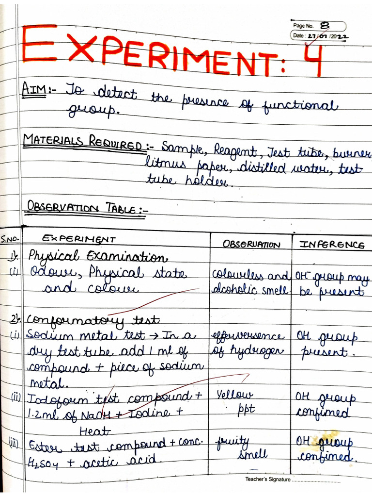Chemistry - Experiment No. 4 | PDF
