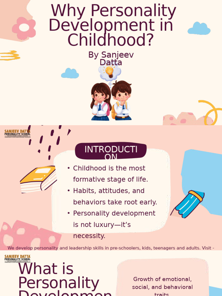Why Personality Development in Childhood? | PDF | Adolescence | Leadership
