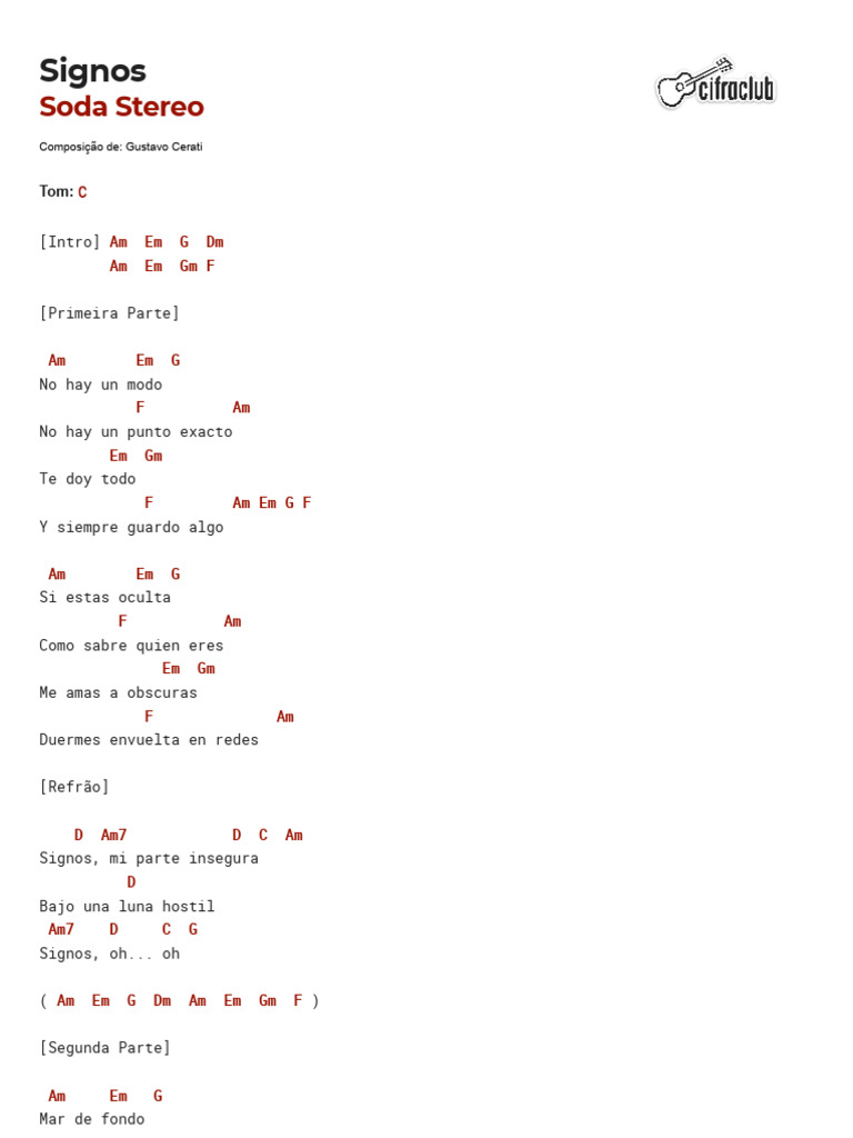 Soda Stereo - Signos | PDF