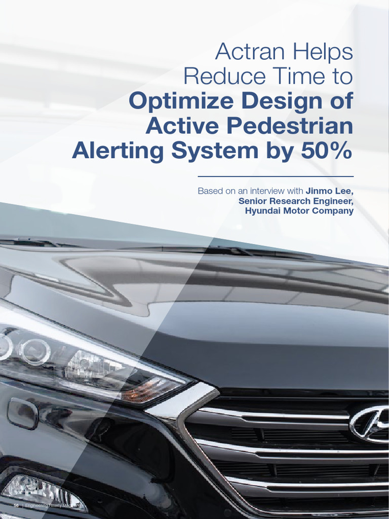 Fine Tuning Electric Car Acoustics To Enhance Safety and Comfort | PDF ...