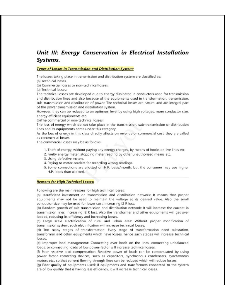 Unit 3 To 5 Energy Conservation | PDF