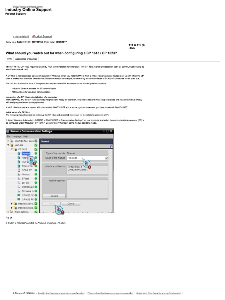 CP1623 Configuration | PDF