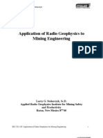 Application of Radio Geophysics To Mining Engineering