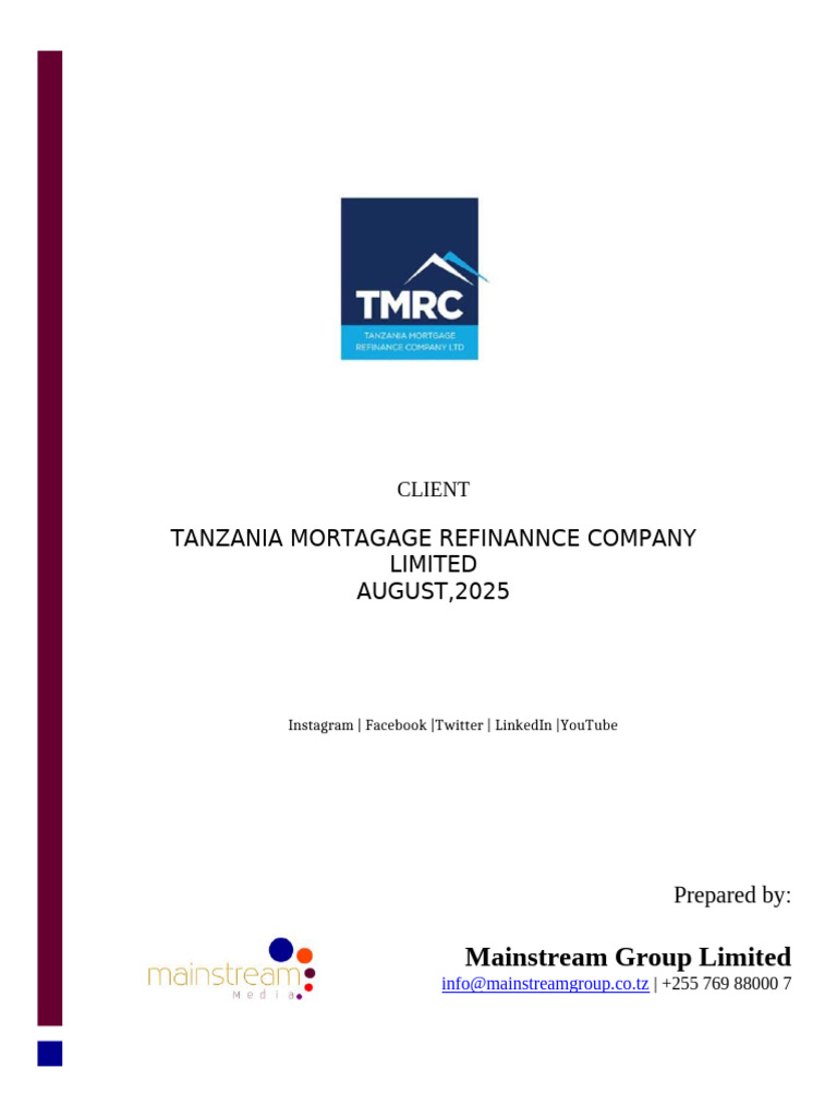 TMRC Social Media Strategy Overview | PDF | Social Media | Popular ...