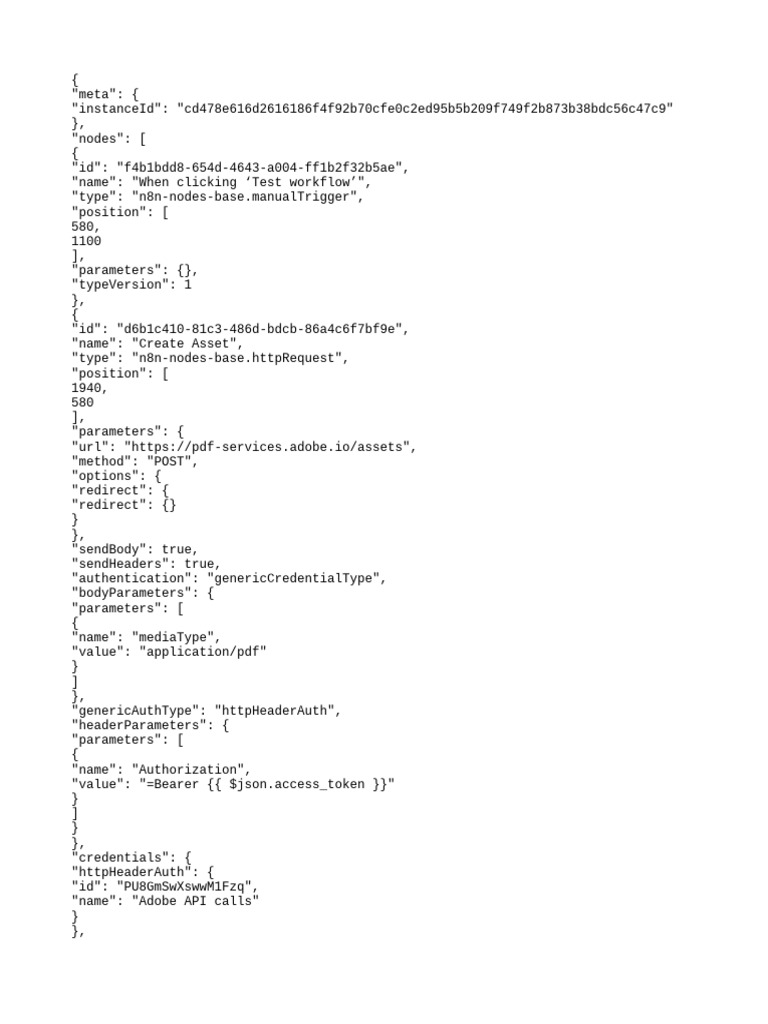 Adobe PDF API Workflow Guide | PDF | Information Technology | Software