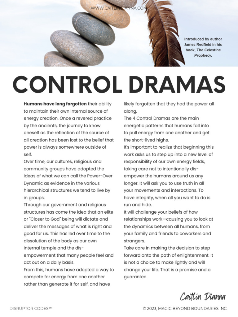 Understanding the 4 Control Dramas | PDF | Psychological Concepts ...