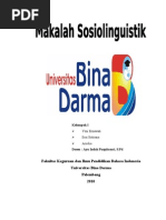 Download Makalah Sosiolinguistik 2 by Yeni Erna Wati SN90448571 doc pdf