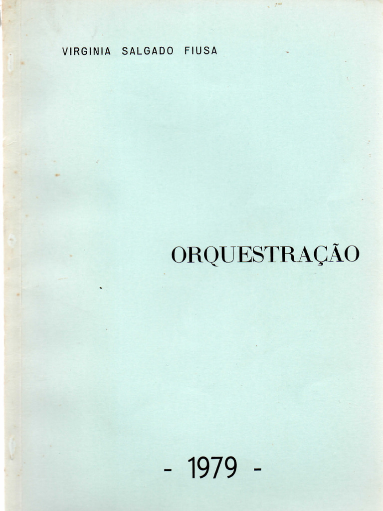 Orquestração Virginia Salgado Fiusa 1979 | PDF