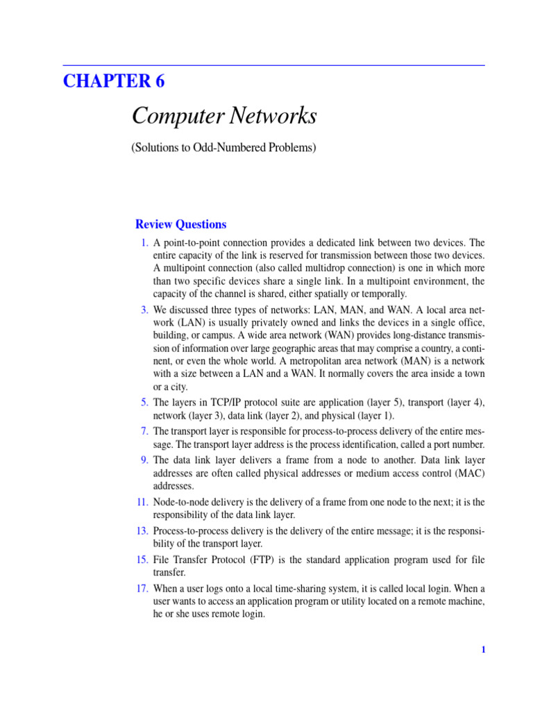 Computer Networks and Operating Systems Overview | PDF | Queue ...