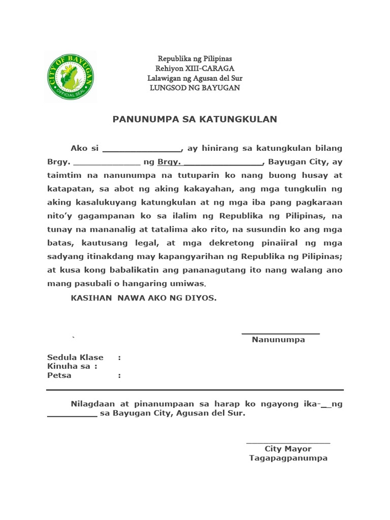 Panunumpa | PDF