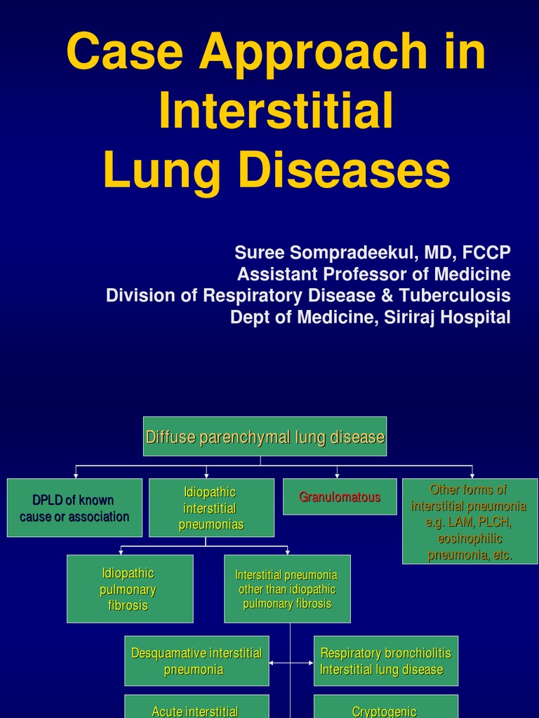 Diffuse Parenchymal Lung Disease Pneumonia Respiratory Diseases