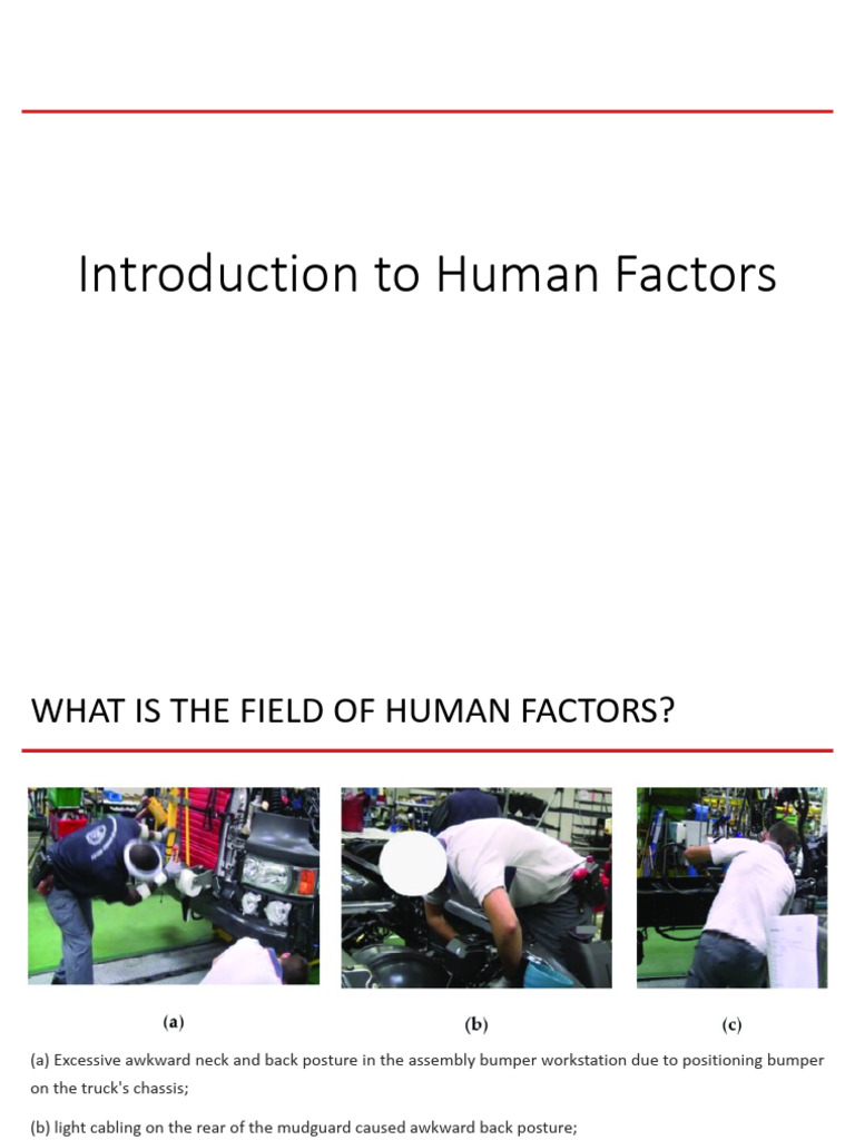 Understanding Human Factors in Ergonomics | PDF