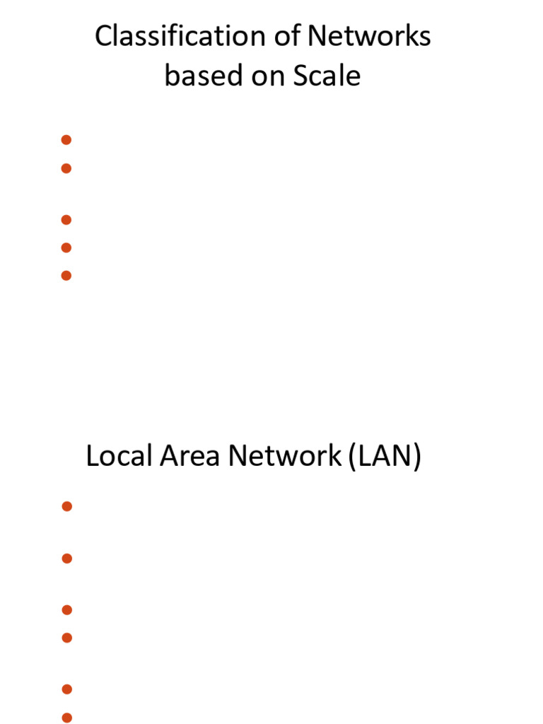 Network Classifications: LAN, MAN, WAN | PDF | Signal To Noise Ratio ...