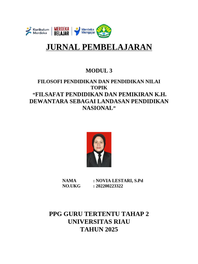 Jurnal Filosofi Pendidikan Dan Pendidikan Nilai | PDF