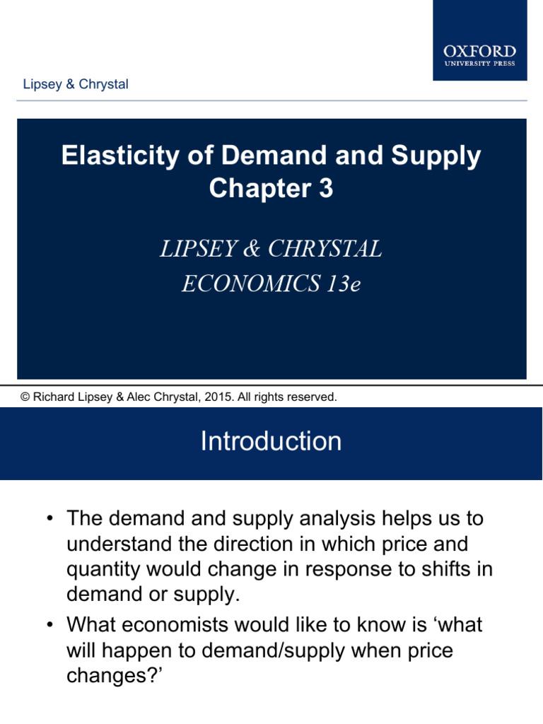 Elasticity of Demand and Supply | PDF | Elasticity (Economics) | Demand
