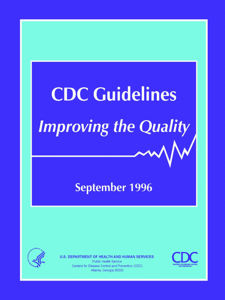 CDC Guidelines for Quality Improvement | PDF | Evidence Based Medicine ...
